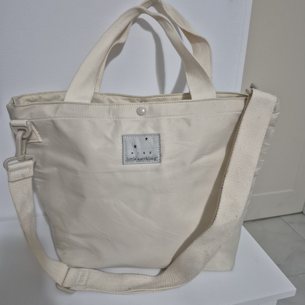 Little Earth Cream Canvas Tote Versatile Everyday Bag